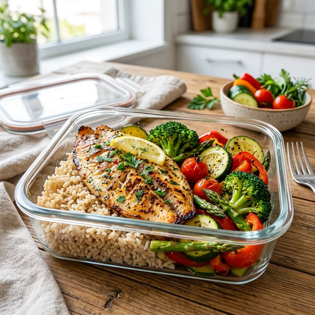 Cubos de Salmão com cream Cheese arroz integral